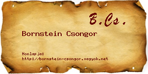 Bornstein Csongor névjegykártya